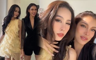 Miss Intercontinetal 2023: Ngọc Hằng được 1 đối thủ nắm chặt tay, công khai tỏ tình bằng tiếng Việt?