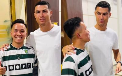 VĐV tâng bóng Đỗ Kim Phúc hiện thực hoá giấc mơ khi gặp được Ronaldo, netizen: 'Đỉnh của chóp'