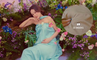 Minh Hằng khoe cận bụng bầu 33 tuần tuổi, khoảnh khắc đặc biệt gây chú ý