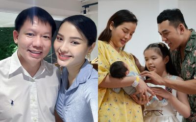 Vợ chồng Phương Trinh Jolie gặp gỡ BS Thịnh, vóc dáng mẹ bỉm hậu ở cữ gây chú ý