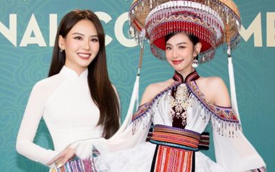 Thuỳ Tiên hoá 'nàng Mị', Mai Phương đạp xe lên thảm đỏ Miss Grand VN