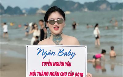 Ngân Baby nói gì về việc chu cấp 50 triệu đồng mỗi tháng nếu tìm được người yêu?