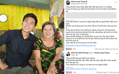 Vlogger Khoai Lang Thang kêu gọi ủng hộ miền Trung: Sau 1 ngày đã có gần 2 tỷ, sẽ trực tiếp đi giúp đỡ người dân