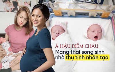 Á hậu Diễm Châu bất ngờ xác nhận đã thụ tinh nhân tạo để mang thai song sinh