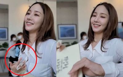 Park Min Young bị gãy ngón tay, gặp chấn thương trong lúc đóng phim nhưng vẫn gắng gượng