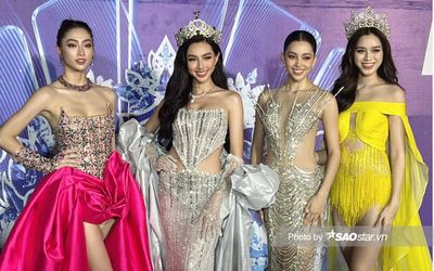 Thảm đỏ Miss World Vietnam 2022: 'Lóa mắt' với vương miện của dàn hoa hậu, á hậu