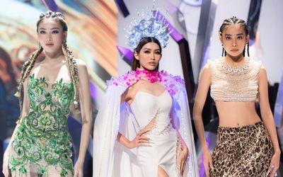 Dàn mỹ nhân Miss Grand Vietnam đổ bộ sàn runway, Á hậu Chế Nguyễn Quỳnh Châu chiếm suất vedette