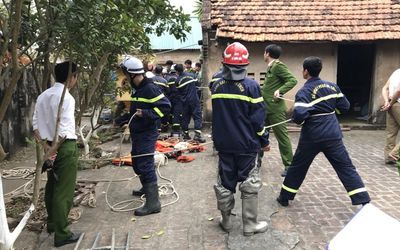 'Thót tim' với màn giải cứu người đàn ông rơi xuống giếng sâu 25m, miệng giếng nhỏ hẹp