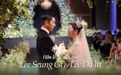 Lee Seung Gi và Lee Da In lộ diện trong hôn lễ cổ tích, dàn khách mời 'khủng' đổ bộ