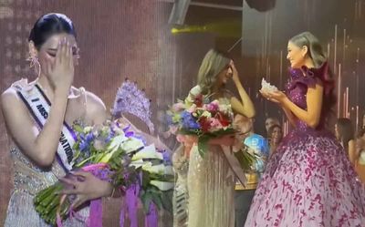 Dịu Thảo chơi 'hệ tâm linh' như Miss Universe 2021 Harnaaz Sandhu: Thể hiện sự biết ơn trước vương miện