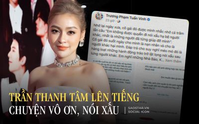 Trần Thanh Tâm lên tiếng trước thông tin 'ăn cháo đá bát', nói xấu quản lý cũ