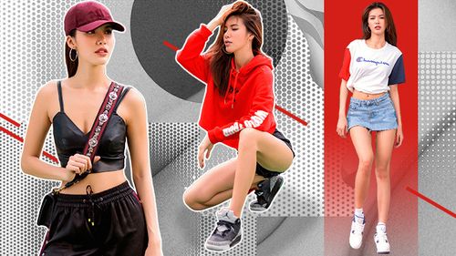 'Nữ hoàng sporty-chic' Minh Tú chọn Nike Air Jordan, chối từ giày cao gót khi diện style đời thường