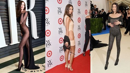 Thảm đỏ Hollywood và một năm 'được mùa' của những bộ cánh 'mặc như không'