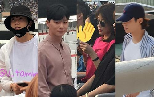 Fan bắt gặp Ha Ji Won, Park Bo Gum, Park Seo Joon và Park Hyung Sik tại concert của BTS