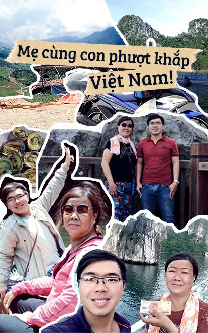 Hành trình phượt gần 6.000 cây số đi khắp Việt Nam của người mẹ 62 tuổi cùng con trai