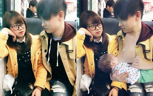Cười ra nước mắt với màn troll bá đạo biến anh chàng 'biến hình' lộ nguyên vòng 1 đang cho con bú