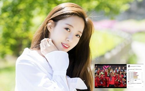 Không chỉ Hyomin (T-ara), EunJung và Soyeon cũng hóa fan cuồng đội tuyển Việt Nam