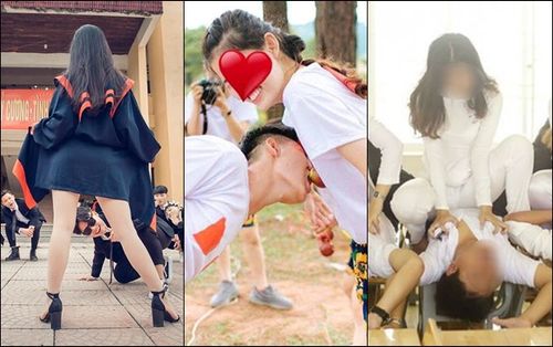 Ảnh chụp kỉ yếu hở hang, lầy lội của học sinh, sinh viên: Kỷ niệm đẹp hay quá lố lăng, phản cảm?