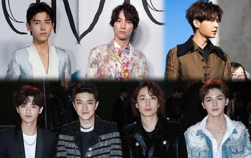 Sota Fukushi cùng Kim Hãn, Trần Phi Vũ, Viêm Á Luân và thành viên NINE PERCENT tham dự 'Tuần lễ thời trang nam Paris 2019'