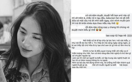 'Trật đường ray' trong cách lọc fan so với loạt Sao Việt, Hòa Minzy đích thị chẳng giống ai!