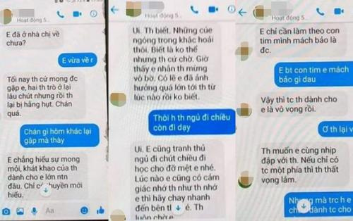 Lan truyền loạt tin nhắn được cho là thầy giáo trường chuyên 'gạ tình' nữ sinh lớp 10 qua facebook