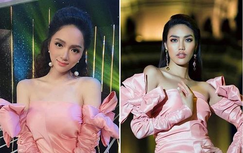 Suốt 1 năm đương nhiệm, Hương Giang bao phen gây tốn giấy mực vì chung đụng váy áo với cả Vbiz