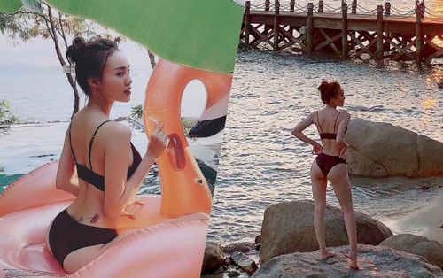 Khoe vòng hông quả táo nóng bỏng, fan 'nín thở' nhìn hình xăm 'hiểm hóc' của Lan Ngọc