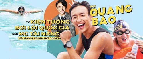 MC Quang Bảo - Từ kiện tướng bơi lội quốc gia đến MC tài năng và hành trình bơi 100km