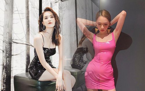 Váy nhựa vinyl lộ nhiều góc chết nhưng đến Hương Giang - Ngọc Trinh mặc thì đều 'tắt điện hết'