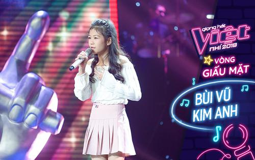 Kim Anh: Cô bé xinh như thiên thần khiến 6 vị HLV The Voice Kids bấm nút chọn ngay 'phút 89'