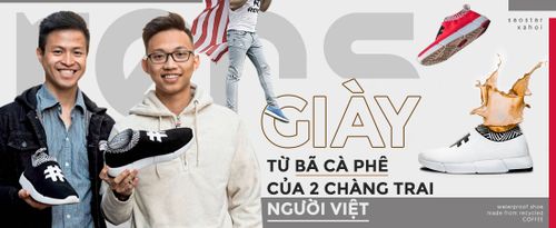 Hai chàng trai Việt tại Phần Lan bỏ lương triệu đô đi làm giày từ bã cà phê và chai nhựa bỏ đi