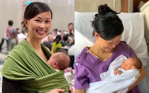 Vừa hạ sinh cách đây 2 tuần, Shark Linh đã xuất hiện trước công chúng với vẻ ngoài rạng rỡ