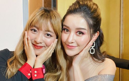 Huyền My lộng lẫy tựa công chúa, ‘đọ sắc’ một chín một mười bên mỹ nữ Kpop Luna f(x)