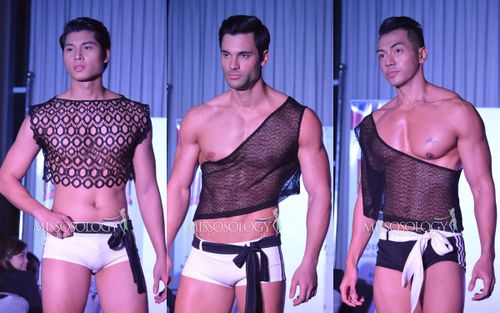 Dàn mỹ nam 'Manhunt International' 2020 diện áo crop- top, quần thắt nơ khoe body vạm vỡ, đại diện Việt sáng nhất đội hình