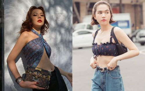 Ngọc Trinh, Chi Pu thả dáng với croptop, quyến rũ bất chấp giữa mùa dịch