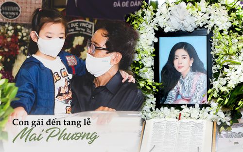 Xúc động khoảnh khắc con gái Mai Phương xuất hiện tại đám tang, đôi mắt vô hồn nhìn thi hài mẹ
