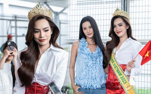 Hoàng Phương khởi hành nhập cuộc Miss Grand, Hương Ly bất ngờ xuất hiện 'tiếp lửa'