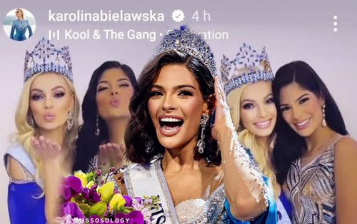 Miss World 2021 chúc mừng tân Hoa hậu Hoàn vũ, 'chị chị em em' giờ ai cũng có vương miện