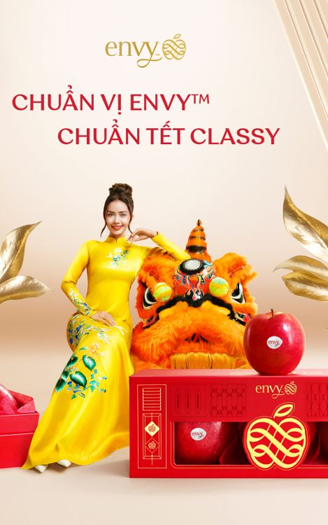 Giáp Thìn khởi sắc cùng Envy Apples Việt Nam và Hoa hậu Ngọc Châu