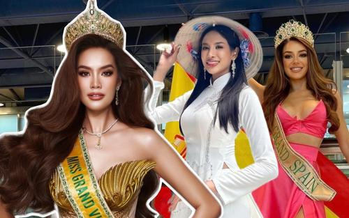 Thí sinh Miss Grand 2023 lên đường đến Việt Nam, đại diện Campuchia gây chú ý