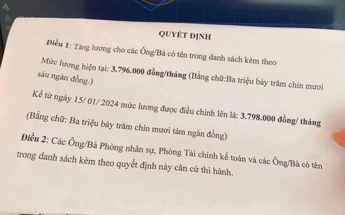 Quyết định tăng lương khiến ai xem xong cũng muốn 'chằm Zn'