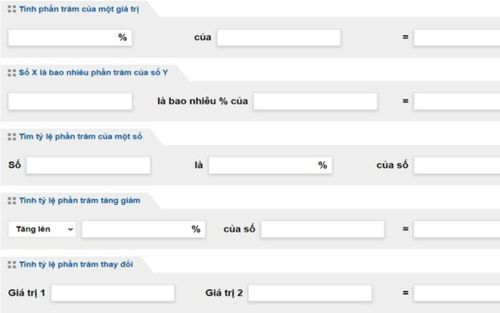 Tính Phần Trăm VN - Công cụ tính phần trăm siêu tiện lợi