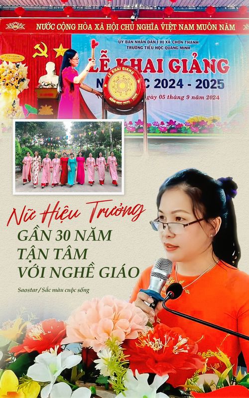 Nữ Hiệu trưởng gần 30 năm tận tâm với nghề giáo: Bình tĩnh là 'kim chỉ nam' giải quyết mọi vấn đề