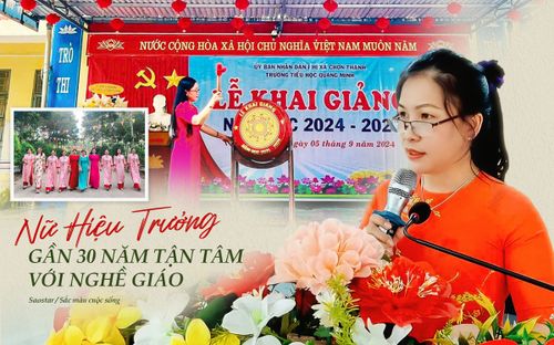 Nữ Hiệu trưởng gần 30 năm tận tâm với nghề giáo: Bình tĩnh là 'kim chỉ nam' giải quyết mọi vấn đề