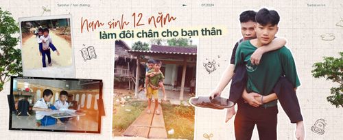 Nam sinh 12 năm làm đôi chân cho bạn thân, bất kể nắng mưa đều cõng đến trường