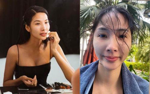 Mặt mộc xinh đẹp của Á hậu Hoàng Thùy