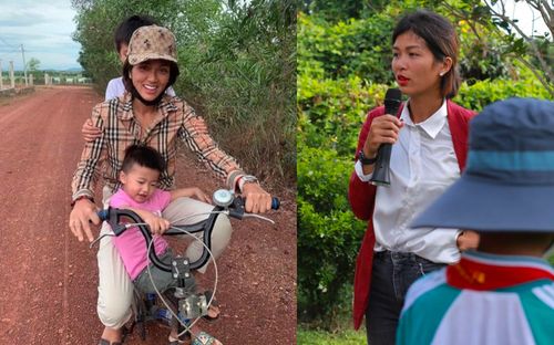 'Hoa hậu 6 con' Oanh Yến đen nhẻm, lao dốc nhan sắc hậu về quê làm nông