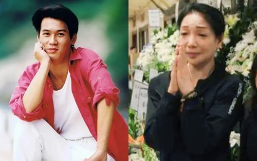 Xót xa cảnh đám tang nam thần showbiz qua đời vì đau tim, vợ khóc nghẹn đưa tiễn