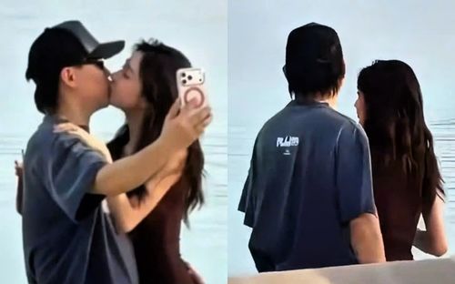 Nam ca sĩ U50 bị bắt gặp 'khoá môi' nồng cháy với hot girl kém 16 tuổi trên bãi biển