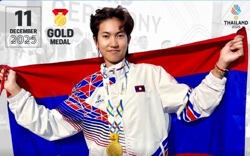 Tấm HCV ý nghĩa của 'nữ hoàng bi sắt' Lào khi đánh bại tài năng Thái Lan